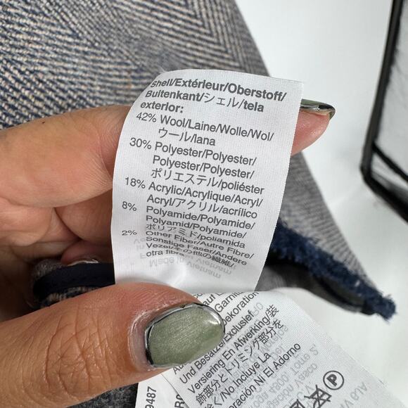 Madewell Fringed Herringbone‎ Robe Coat - Picture 5 of 6